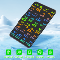 Tablette d'écriture numérique portable LCD noire HX de 22 pouces pour enfants, cadeau, usage au bureau, bloc-notes et tablette de dessin pour puzzles