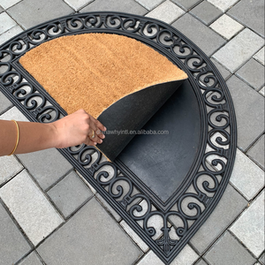 พรมเช็ดเท้าใยมะพร้าวแบบเปลี่ยนได้พร้อมฐานยาง - Product Image 6