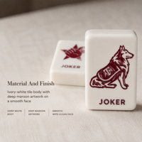 Tuiles de Mahjong personnalisées en forme de bottes de cowboy du Texas, tuiles de Mahjong américaines gravées pour les soirées de jeu en famille