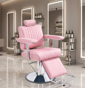 Sillón de Peluquería Hidráulico Comercial, Giratorio, con Altura Ajustable - Product Image 1