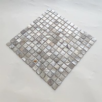 300*300 Latar Belakang Alami Indah Berbentuk Kipas Biru Kerang Mutiara Mosaik Kerang Mutiara