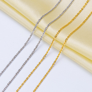 สร้อยคอเงินแท้ S925 พร้อมจี้ไข่มุก DIY ขนาด 40-45 ซม. ชุบแพลตตินัม สร้อยคล้องเสื้อ สร้อยแฟชั่น - Product Image 4