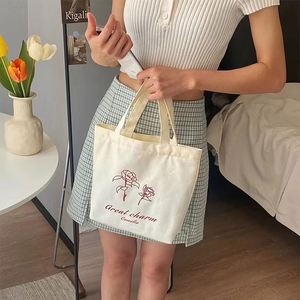 Sac fourre-tout en toile recyclée écologique avec logo personnalisé, petit sac de shopping mignon avec taille imprimée pour un usage quotidien - Product Image 5