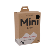 Cintre personnalisé en papier kraft pliant rouleau de peinture boîte d'emballage logo d'impression
