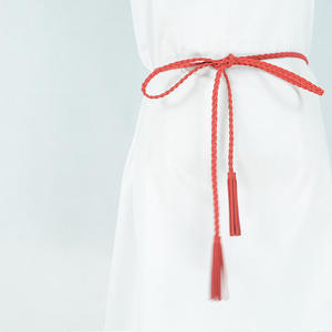 حزام خصر مرن عالي الجودة متعدد الألوان بدون إبزيم من البوليستر قابل للتمدد بتصميم عصري وشعار مخصص 170 سم - Product Image 3