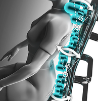 Fauteuil complet de massage à roulettes pour les pieds, thérapie par la chaleur, sans gravité, avec système de massage Shiatsu vibrant et airbag, fauteuil de massage inclinable