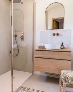 <span class=keywords><strong>Mobile</strong></span> <span class=keywords><strong>Bagno</strong></span> Modulare Personalizzabile, Durevole in Legno Melaminico con Finitura Laccata, Design Moderno da Parete, Resistente all'Acqua - Product Image 5