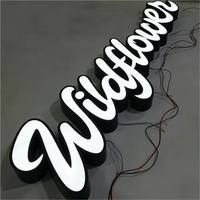 Lettres en relief 3D personnalisées à LED rétroéclairées en acier inoxydable IP54 étanches multicolores à commande manuelle pour la publicité des bâtiments et des bureaux