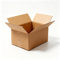 Boîte d'emballage en carton, impression quadricolore, taille personnalisée, carton d'expédition, boîte d'emballage industrielle robuste pour la livraison et la marque