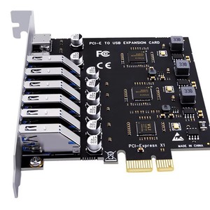 PCIE转USB3.2 Type C转换卡 6端口USB a 2端口USB C转PCI-E X1 X4 X8 X16转换适配器 PC前面板扩展卡 - Product Image 4