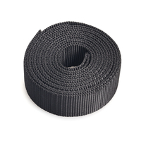 Sangles en polypropylène robustes à chevrons haute ténacité, noires, taille personnalisée, qualité certifiée