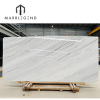 Fabricant de marbre blanc en gros, prix bas, dalles de marbre blanc Milano personnalisées pour murs et sols