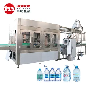 3-In-1 Plastic PET Bottle Water 3-10L Processing Pure Mineral Water Making Filling Machine