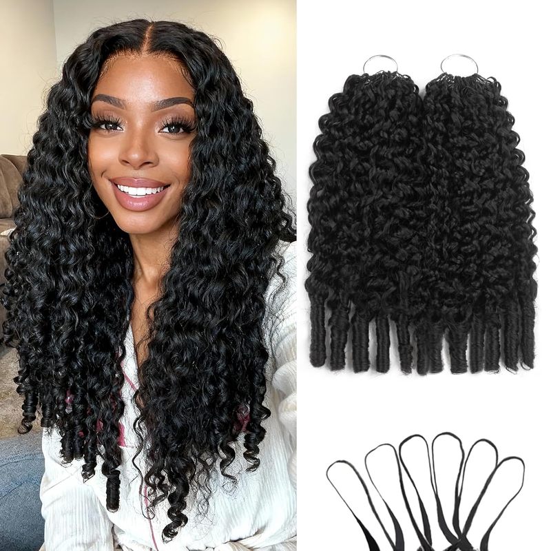 Virgin Feather Crochet Human Hair Extensions