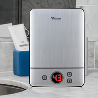 Chauffe-eau électrique instantané sans réservoir 220V 4000W/4500W/5300W, marque privée OEM, intelligent pour la maison et l'hôtel