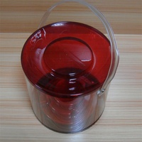 Logo personnalisé Matériaux recyclés Éponge PVC PET Acétate Cylindre Rond Tube Transparent Boîte en Plastique pour Fruits Bougie & Artisanat