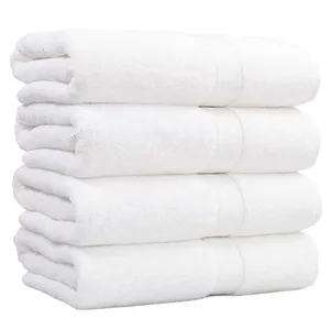 QUNZHEN 70 140 600 gsm weiße Badetücher Luxuskissen aus Baumwolle Hotel-Badetuch
