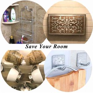 Kitchen Bathroom Adhesive Hooks Heavy Duty <b>Wall</b> <b>Hangers</b> Waterproof Stainless Steel Eco-Friendly Multifunction Clothing Hanging - Product Image 5