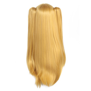Perruque longue à double queue de cheval rose rouge mélangée pour cosplay d'anime d'Halloween AOKG-079 - Product Image 6