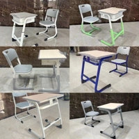Ensembles de bureau et de chaises en plastique modernes pour l'apprentissage, la lecture, le bureau à domicile - Mobilier scolaire