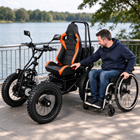 Scooter tout-terrain à quatre roues de 5000 W, scooter électrique tout-terrain pour adultes, 25 km/h