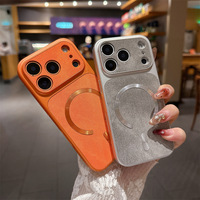 Funda Magnética de Lujo para Teléfono Móvil, Diseño Retro en Tela Vaquera, para iPhone 17 Pro Max 16 15 14 13, Carga Inalámbrica, Antigolpes, Acabado Mate
