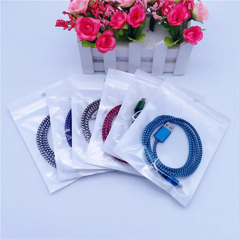 Wholesale Power Cord Nylon Braided Aluminum Alloy Usb Cable For Iphone Mobile Phone Fast Charging Usb Data Cable Type C 2m 3m