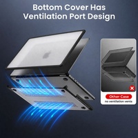 Casing Keras Anti Pecah dengan Bumper TPU Lembut untuk MacBook Pro 14 Inch M5 2026 A3426 & A3427 2025-2021 M4 M3 A2442 A2779