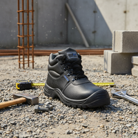 Chaussures de sécurité en cuir SBP Vaultex, vente directe, antidérapantes, imperméables, bottes de travail courtes, semelle en PVC, chaussures de sécurité