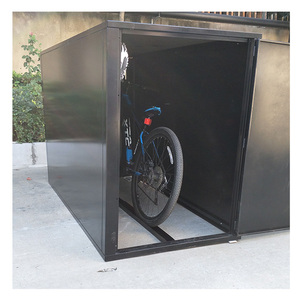 Outdoor Garden Carbon Steel Waterproof Curved Powder Coated Outdoor Bike Storage Shelter Cabinet Shed Box