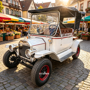 Voiture de tourisme rétro classique à châssis stable et faible bruit, peinture personnalisée, véhicule touristique pour parc à thème, hôtel, réception, transport - Product Image 1
