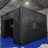 Prix d'usine Cage d'entraînement au golf portable simulateur de golf gonflable tente de tir avec projecteur et écran