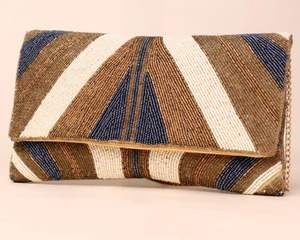 Pochette de soirée pour femme avec détails en strass, sacs à main perlés faits à la main, pochettes de créateur pour le shopping en soirée - Product Image 2