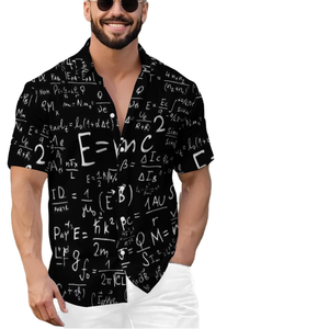 Camisa Hawaiana Casual para Hombre con Estampado de Ecuaciones Matemáticas, Camiseta Gráfica de Verano con Botones, Regalo para Amantes de la Ciencia - Product Image 4