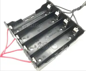3.7V Parallel 4x18650 Battery Holder Case Box Storage mit PCB PC pins oder Wire Leads