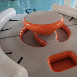 <span class=keywords><strong>Parc</strong></span> <span class=keywords><strong>aquatique</strong></span> extérieur commercial équipement de jeux de jeu loisirs île flottante gonflable quai de plate-forme d'eau avec tente - Product Image 6