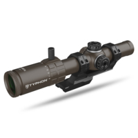 Lunette de visée TYPHON LPVO 1-10X24 FFP, verre brun gravé, lunette de visée tactique de chasse, optique, réticule, viseur avec monture tactique en aluminium