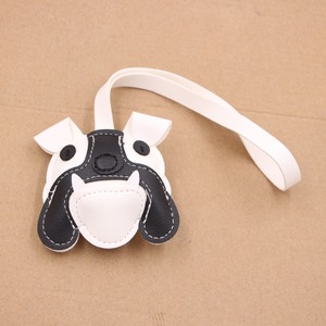 Lindo llavero colgante de piel sintética con diseño de cachorro de dibujos animados, de varias capas, plegable, para mochila - Product Image 6