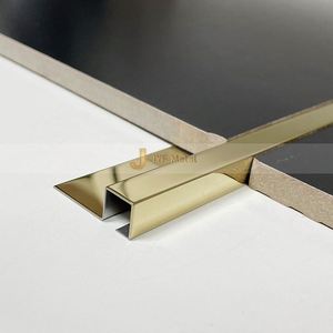 EX1023 Modern Stainless Steel Custom Profile Tile <b>Trims</b> <b>for</b> Interior Decoration Solutions Durable & Waterproof - Product Image 4