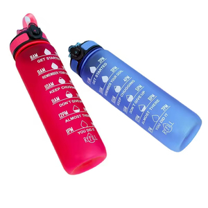 Botella de Agua Motivacional de 1 Litro (32 oz) con Filtro de Paja, Libre de BPA, Tritán, para Gimnasio, Fitness y Deportes, con Marcador de Tiempo - Product Image 5