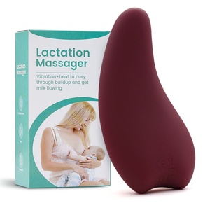 Silicone Electric Heating Vibrating Lactation Massager Women Relieve Pain Breast Care Lactation Massager - Product Image 6
