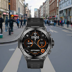 AM18 BT ฟังก์ชั่นโทรออก รับสาย นาฬิกาอัจฉริยะ ตรวจวัดสุขภาพ ติดตามการออกกำลังกาย วัดอัตราการเต้นของหัวใจ ความดันโลหิต ออกซิเจนในเลือด นาฬิกาอัจฉริยะสำหรับผู้ชาย - Product Image 2