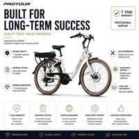 Expédition depuis l'entrepôt UE 2026 – Vélo électrique de route pour adulte 26 pouces, 250W, batterie lithium 36V 14.4Ah, aluminium léger, 7 vitesses, pour la ville