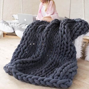 <span class=keywords><strong>Couverture</strong></span> <span class=keywords><strong>lestée</strong></span> anti-boulochage en tricot épais, tubes en coton/velours, respirante, confortable, esthétique pour la maison, réduction de l'anxiété, pour le sommeil - Product Image 3
