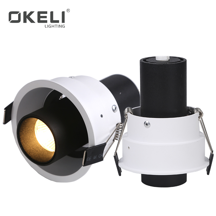 OKELI Aluminum Lamp Body Recessed Mounted 7W 12W 2*7W 2*12W LED Spot Light In The Shop