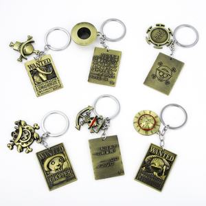 11 styles de bijoux en métal pour femmes et hommes, WANTED 1 PIECE, 3 milliards, Luffy, Nami, Zoro, Ace, Chopper, Law, Sanji, porte-clés en alliage, anime - Product Image 4