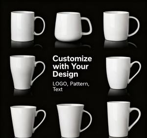 Logotipo personalizado Bone China Taza de café Diseño moderno Gran capacidad Resistente al calor Hogar y oficina para regalos de negocios y festivales - Product Image 1