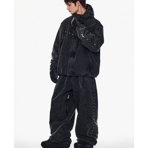 Set Giacca in Denim Personalizzata <span class=keywords><strong>da</strong></span> Uomo Abbigliamento Invernale Unisex Set Completo in Denim Abbigliamento <span class=keywords><strong>da</strong></span> <span class=keywords><strong>Neve</strong></span> per Coppie - Product Image 4