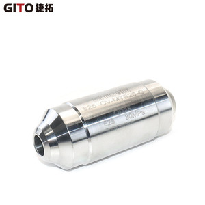 Vanne de retenue axiale haute pression GITO pour l'huile et le gaz, en acier inoxydable 625, soudée, unidirectionnelle - Product Image 2