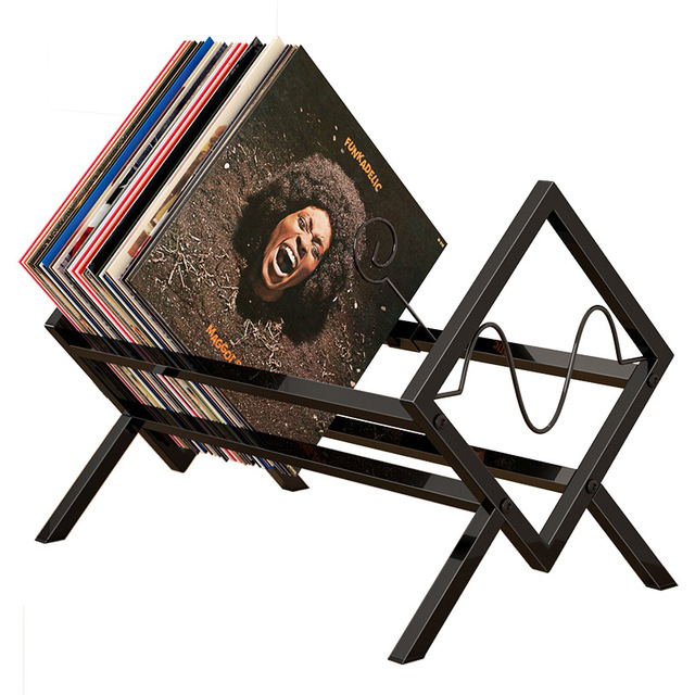 Hot Sale Vinyl Record Storage Rack Desktop CD Display Rack Book Shelf  Magazine Organiser